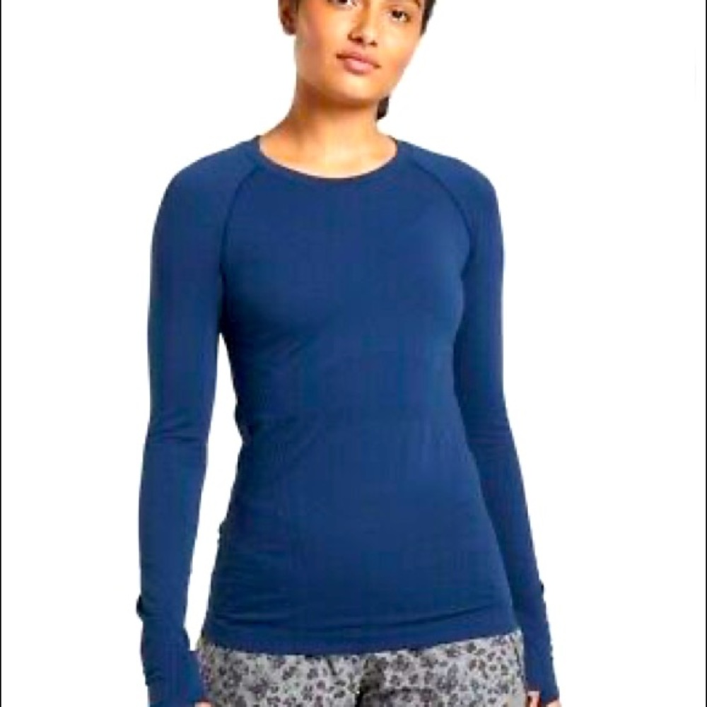 Athleta Momentum Top, Small, Enchanted Blue